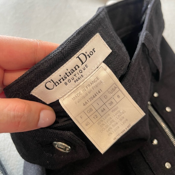 Christian Dior VTG wool zipper pants - Picture 5 of 15